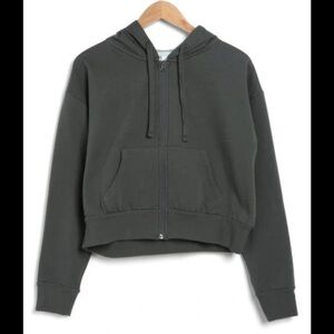 Z By Zella Day Out Zip Hoodie in Green Urban Size Large